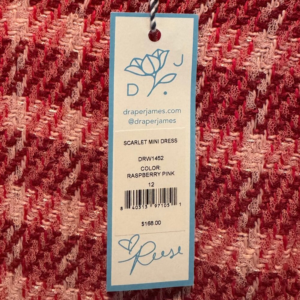 NWT Draper James Scarlet Mini Dress - Size 12 - Picture 4 of 9